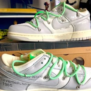 (NEW) Nike Dunk Low x OFF WHITE Lot 7 size 10 /in hand /will ship same day